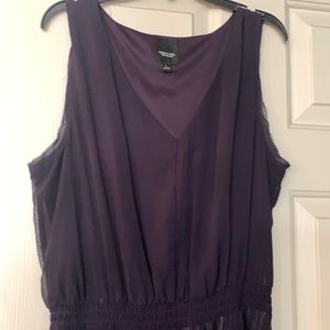 Deep purple dress